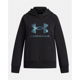 Sudadera con Capucha Niña Under Armour Rival Flc Shimmer Hdy Negro