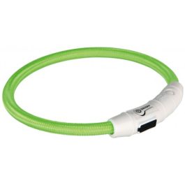 Collar LED para Mascotas Trixie Flash USB Verde