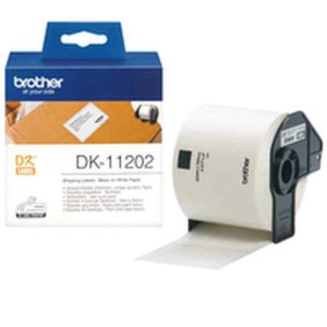 Etiquetas para Impresora Brother DK11202 Blanco Negro (1 unidad)