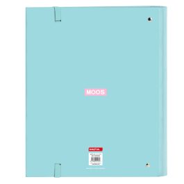 Carpeta de anillas Moos Butterflies Azul 27 x 32 x 3.5 cm