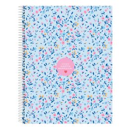 Libreta Vicky Martín Berrocal Paraíso Azul Rosa A4 120 Hojas
