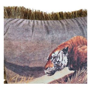 Cojín DKD Home Decor Aluminio Colonial Selva (2 Unidades) (2 Piezas)