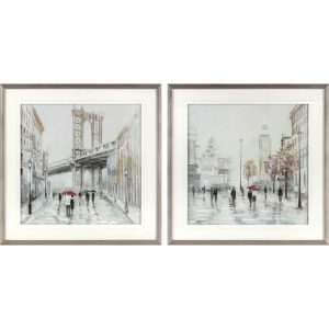 Lienzo DKD Home Decor Poliestireno Lienzo 60 x 3 x 60 cm 63 x 3 x 63 cm