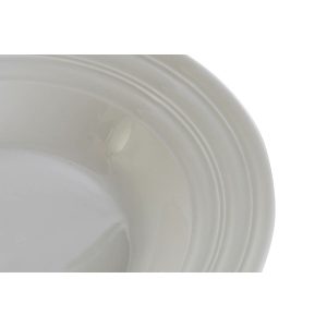Plato Hondo DKD Home Decor Blanco Porcelana 20 x 20 x 3 cm