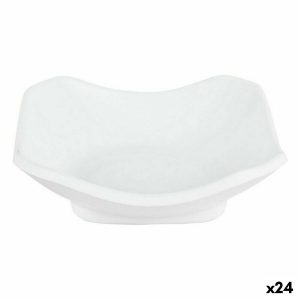 Set de Degustación Viejo Valle Troya Blanco Melamina Cuadrado 11 x 11 x 3,5 cm (24 Unidades)