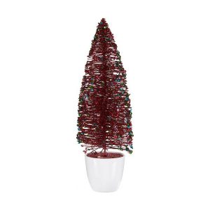 Árbol de Navidad Krist+ Azul Rojo Dorado Plástico 10 x 33 x 10 cm