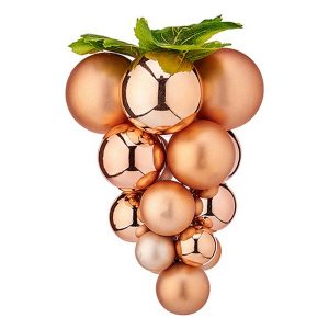Bola de Navidad Krist+ Cobre Plástico Uvas Pequeño
