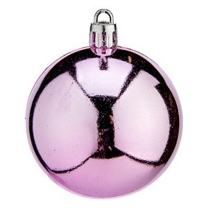 Bolas de Navidad Krist+ Rosa Plástico Ø 6 cm 24 Unidades