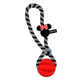 Juguete para perros Minnie Mouse Rojo Poliéster Algodón TPR 10 x 30 x 7 cm 7 x 30 x 10 cm
