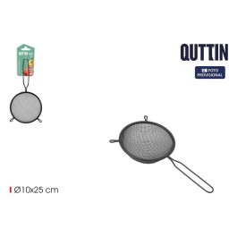Colador Quttin Negro Metal Ø 10 cm (24 Unidades)