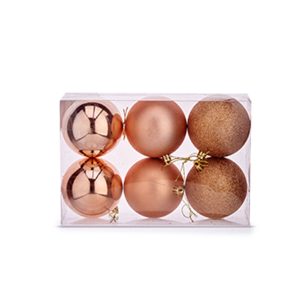 Set de Bolas de Navidad Krist+ Cobre Plástico (24 Unidades)