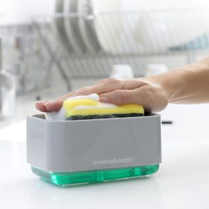 Dispensador de Jabón 2 en 1 para Fregadero Pushoap InnovaGoods
