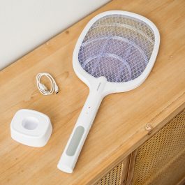 Raqueta Matainsectos Recargable con Luz UV 2 en 1 Elecfly InnovaGoods