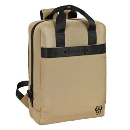 Mochila para Portátil Minnie Mouse Beige 13,3”