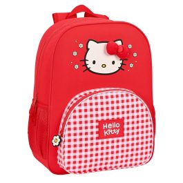 Mochila Escolar Hello Kitty Spring Rojo (33 x 42 x 14 cm)