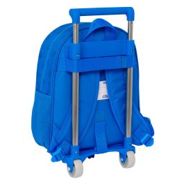 Mochila Escolar con Ruedas Super Mario Play Azul Rojo 28 x 34 x 10 cm