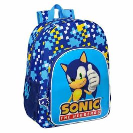 Mochila Escolar Sonic Speed 33 x 42 x 14 cm Azul 14 L