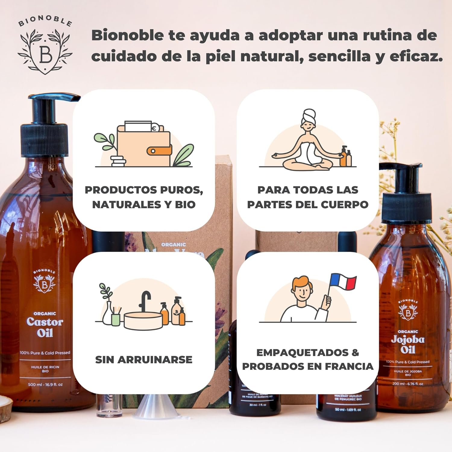 Aceite de Jojoba Orgánico 100% Puro y Natural - BIONOBLE - Imagen 9
