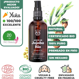 Aceite de Jojoba Orgánico 100% Puro y Natural – BIONOBLE