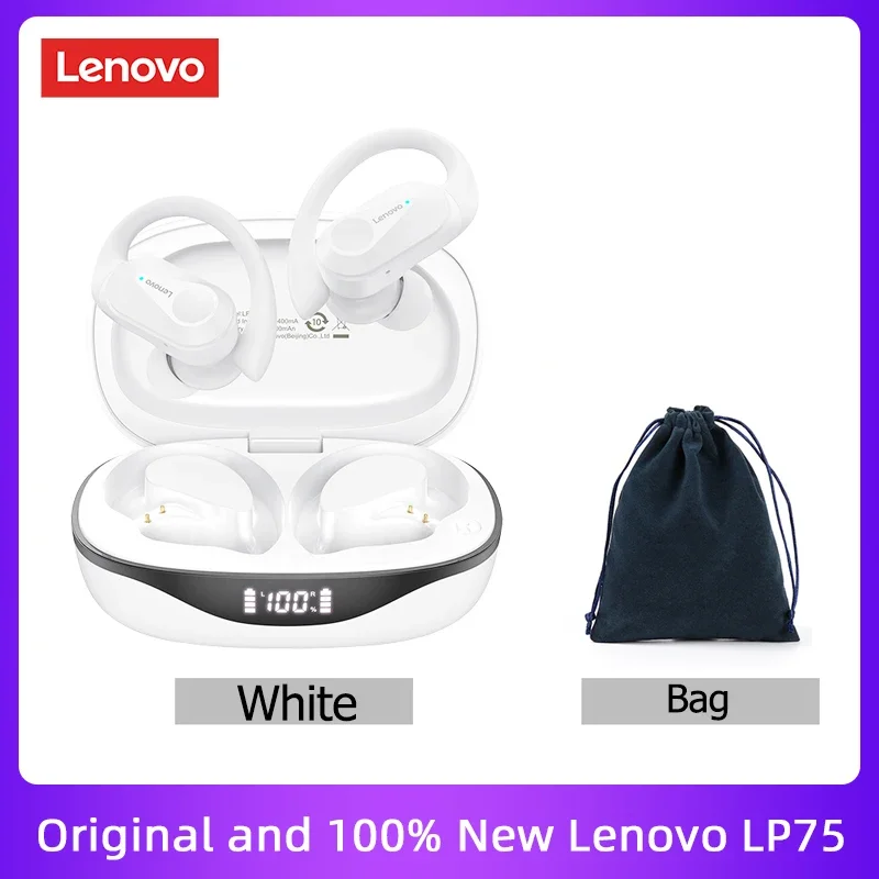 Auriculares inalámbricos Lenovo LED con pantalla digital, impermeables y reducción de ruido - Imagen 10