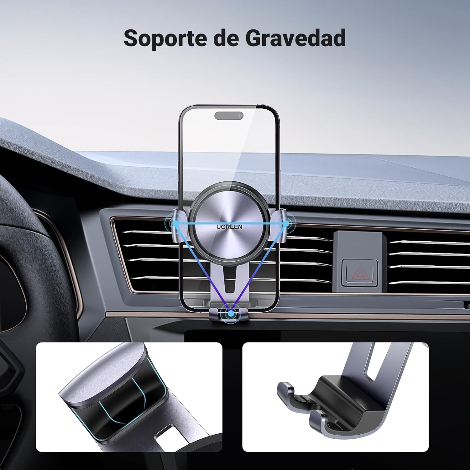 UGREEN Soporte Móvil Coche Rejilla - Imagen 3