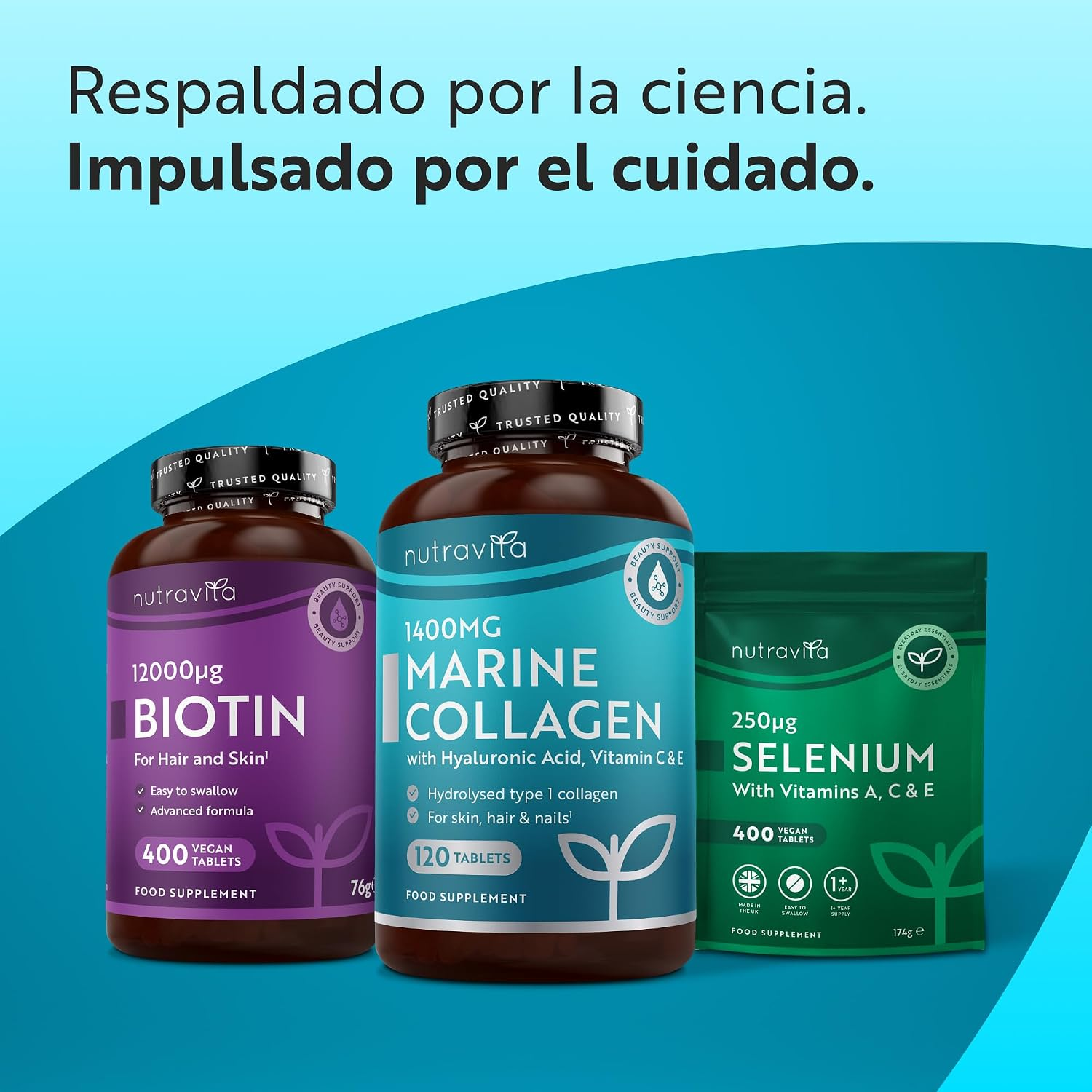 Nutravita Colageno Marino 1400 Mg Con Ácido Hialurónico 100 Mg - Imagen 11
