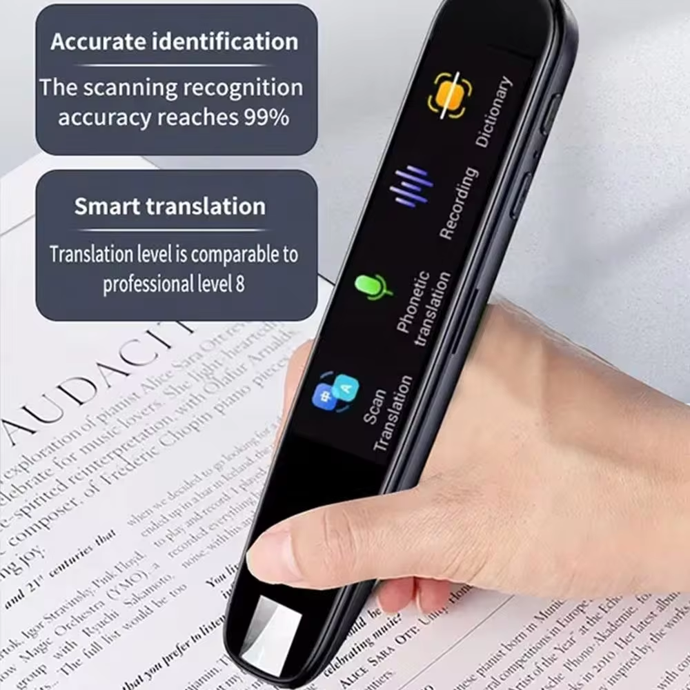 Bolígrafo de traducción sin conexión para profesores, estudiantes, lectura de puntos de escaneo inteligente, bolígrafo traductor de 123 idiomas