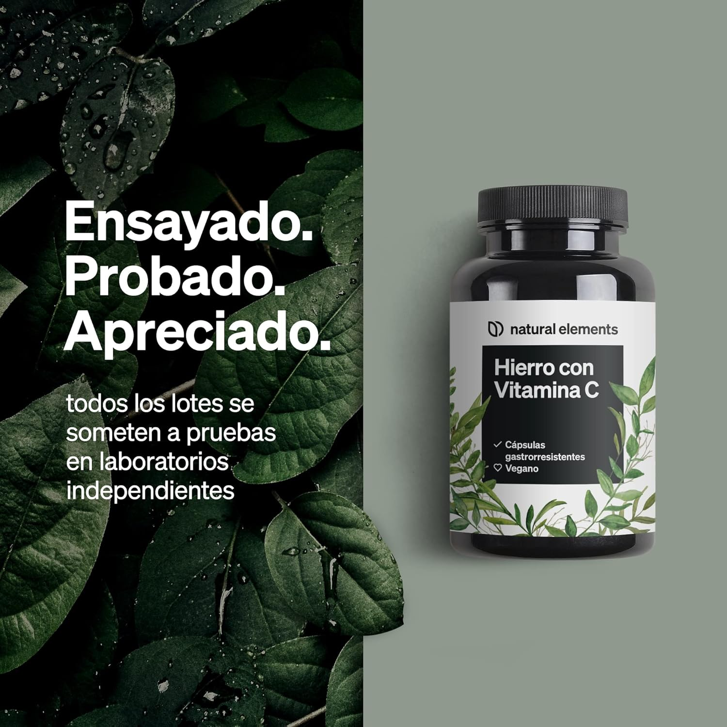 Ferrochel™ Hierro Con Vitamina C (42Mg) - 180 Cápsulas Gastrorresistentes - 20Mg De Bisglicinato De Hierro Probado En Laboratorio - Imagen 3