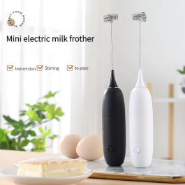 Batidor de mano a pilas para huevos, espumador de leche y café, utensilio de cocina