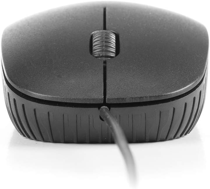 Ratón Óptico Con Cable USB, Para Ordenador O Portátil Con 3 Botones, Ambidiestro, Negro - Imagen 5
