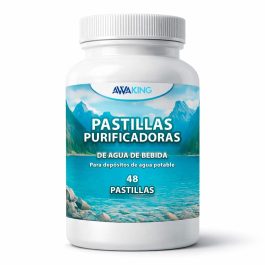 Pastillas Potabilizadoras De Agua 48 Uds | Tratamiento Hasta 9600 Litros | 200L Por Pastilla | Ideal Para Depósitos, Bidones, Caravanas Y Emergencias.