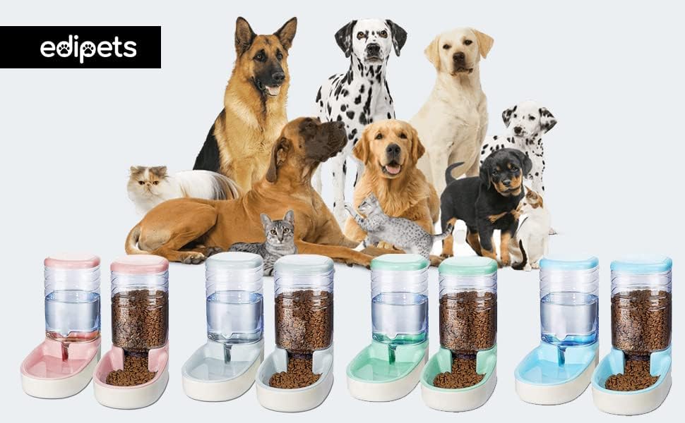 Dispensador Para Gatos Y Perros, Comida Y Agua, Pack 2 Unidades 3.8 L - Imagen 6