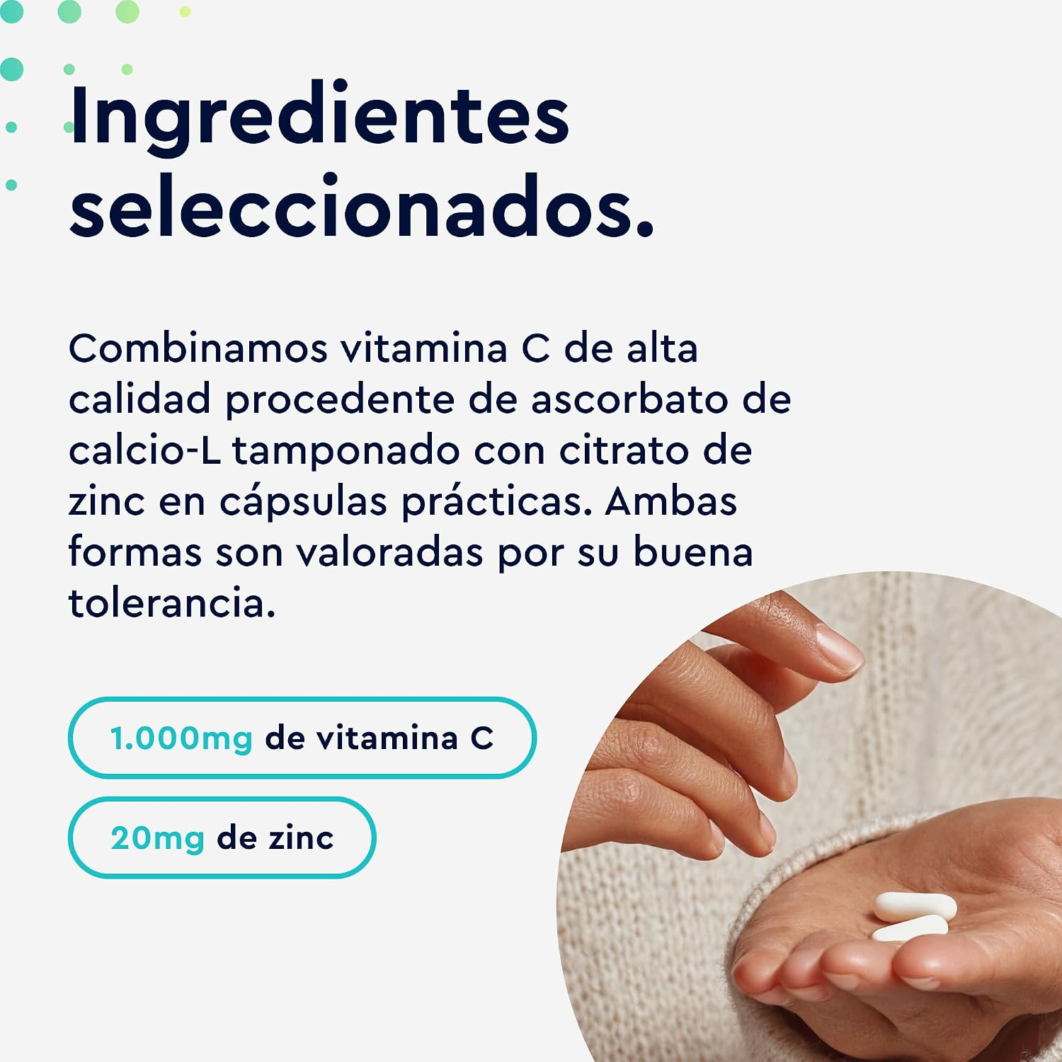 Vitamina C + Zinc - 365 Cápsulas - 1000Mg Vitamina C + 20Mg Zinc - Imagen 4