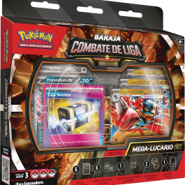Cartas coleccionables de Pokémon en español: Baraja Combate De Liga De Mega-Lucario Ex De JCC Pokémon