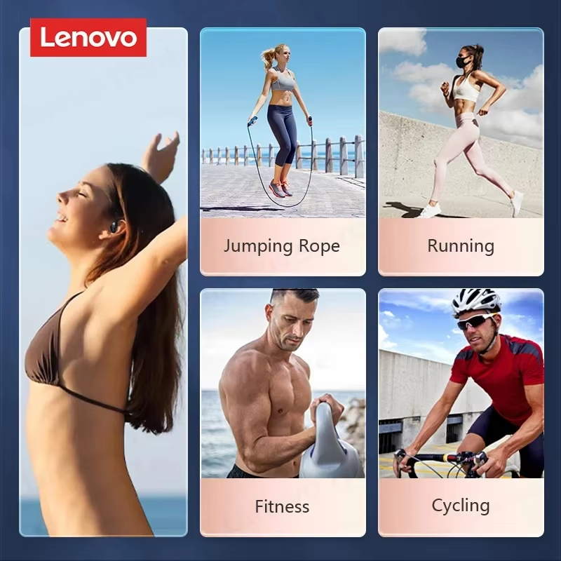 Auriculares inalámbricos Lenovo LED con pantalla digital, impermeables y reducción de ruido - Imagen 5