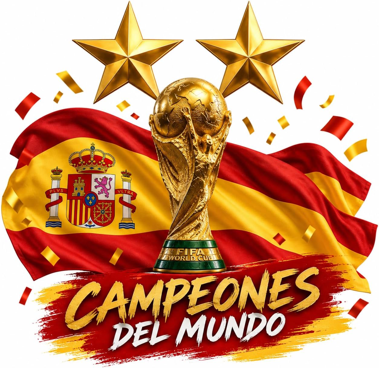 Selección Española Camiseta Mundial 2026-2028 2 Estrellas Réplica Oficial Talla XL - Imagen 5