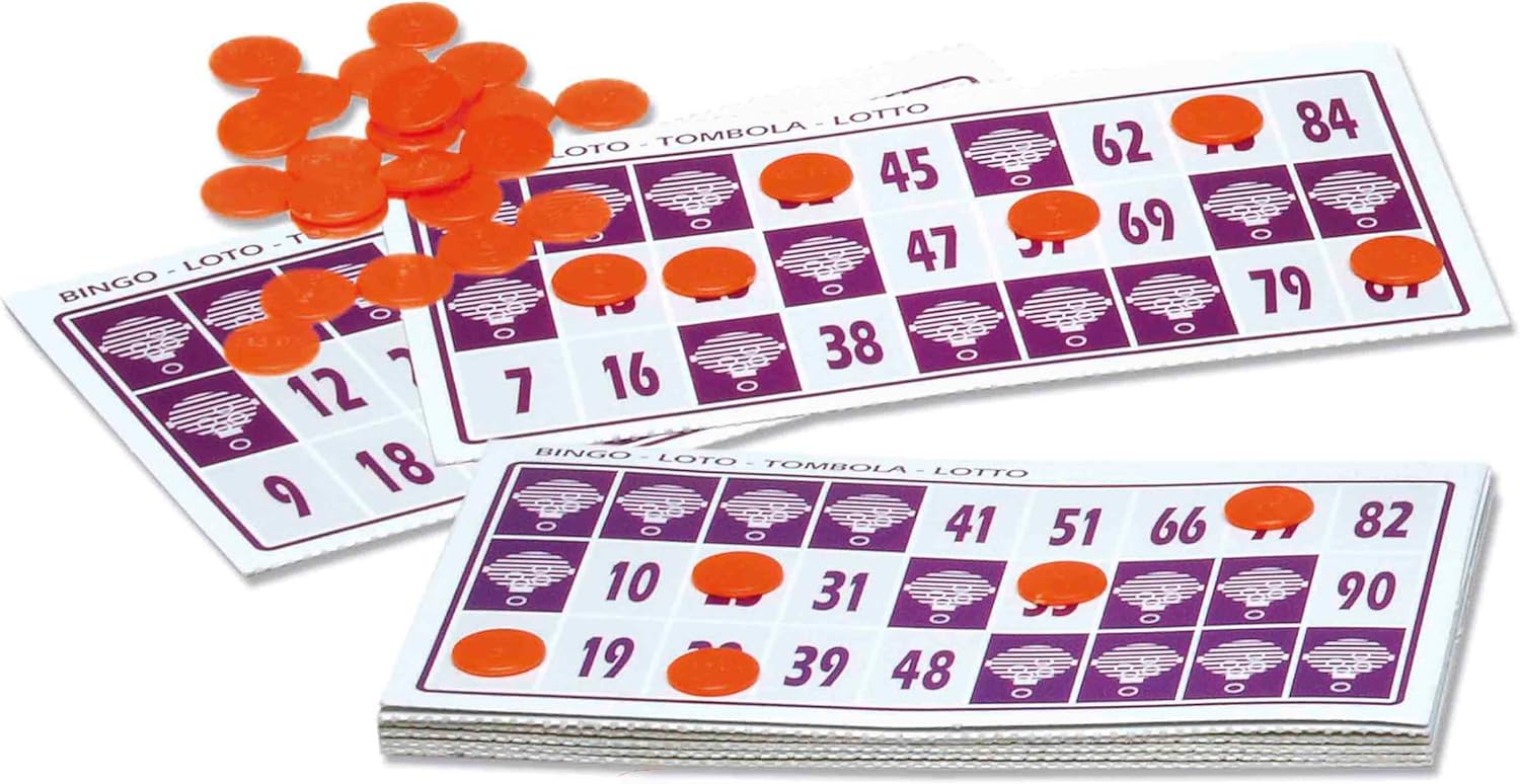 Juego de Bingo | Incluye 48 Cartones, 90 Bolas Imborrables Y Fichas De Juego Para Toda La Familia - Imagen 4