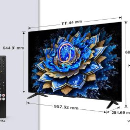 TV TCL 50T69C 50 Pulgadas QLED 4K HDR10+ Smart TV, Google TV, Dolby Atmos