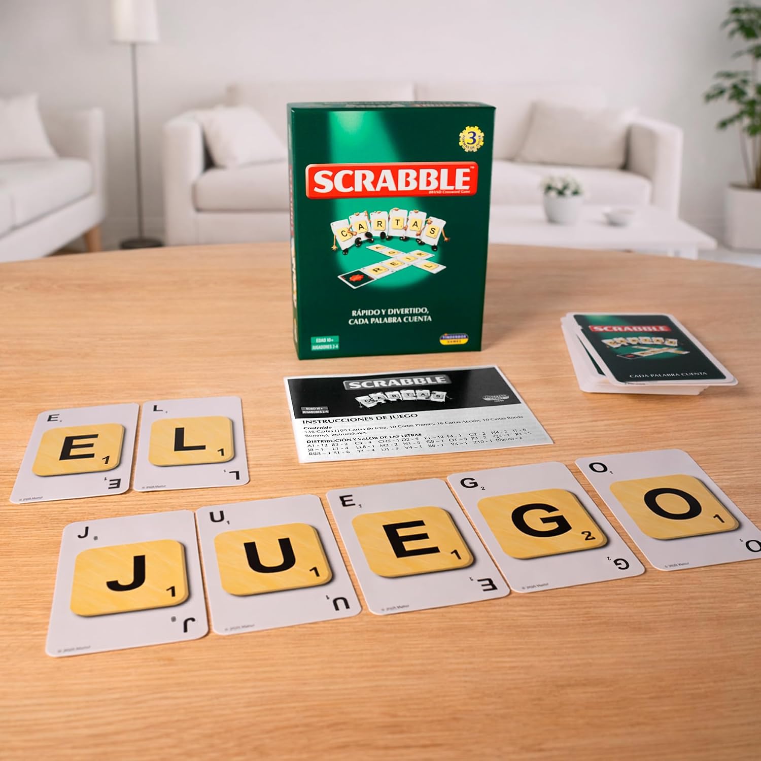 Juego De Cartas Scrabble En Español – Rápido, Educativo Y Familiar – Formato Portátil Para Viajes - Imagen 3