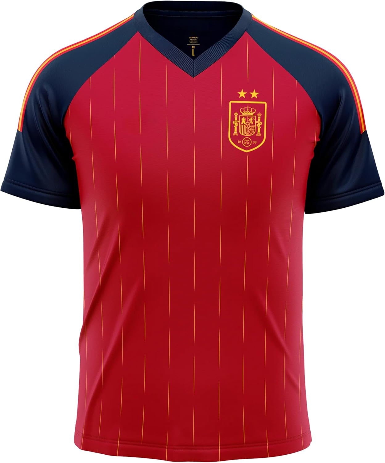 Selección Española Camiseta Mundial 2026-2028 2 Estrellas Réplica Oficial Talla L