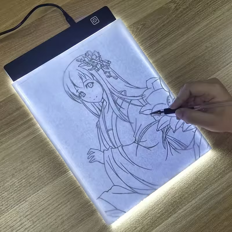 Tableta de luz LED (tamaños A3/A4/A5) con tres niveles de intensidad regulable; ideal para dibujo, pintura de diamantes y bordado. Un regalo perfecto. - Imagen 3