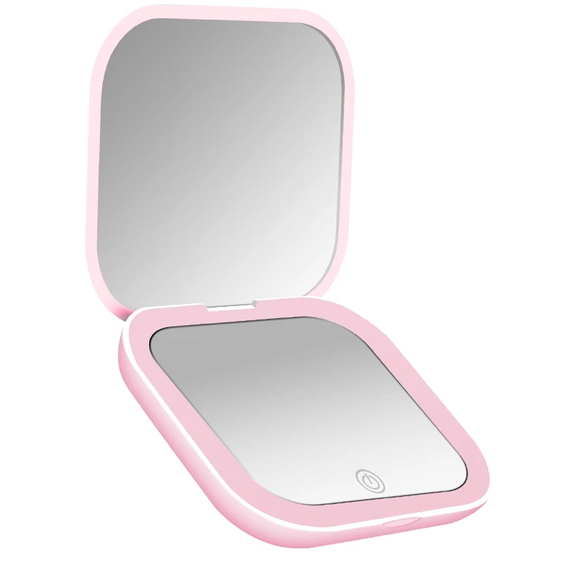 Espejo Compacto con Luces, Aumento 1X/2X, Espejo de Maquillaje LED Portátil - Imagen 8