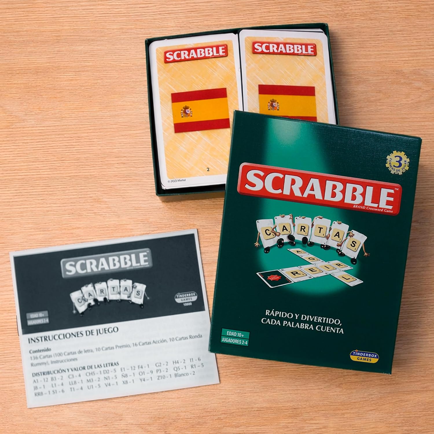 Juego De Cartas Scrabble En Español – Rápido, Educativo Y Familiar – Formato Portátil Para Viajes - Imagen 5