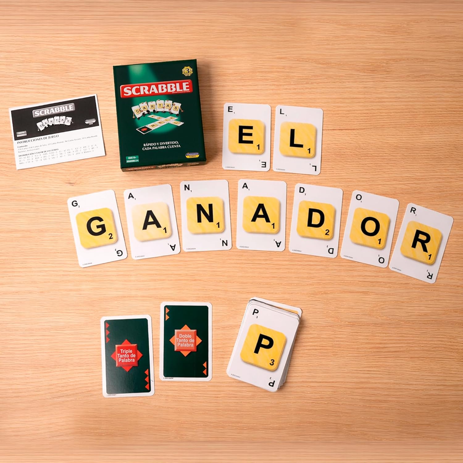 Juego De Cartas Scrabble En Español – Rápido, Educativo Y Familiar – Formato Portátil Para Viajes - Imagen 4