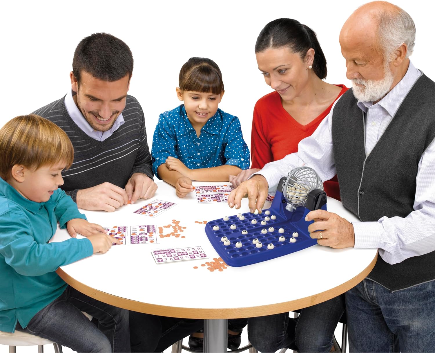 Juego de Bingo | Incluye 48 Cartones, 90 Bolas Imborrables Y Fichas De Juego Para Toda La Familia - Imagen 3
