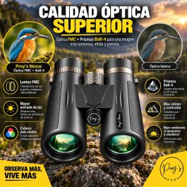 Prismáticos Profesionales Largo Alcance 12X42 Super Pack