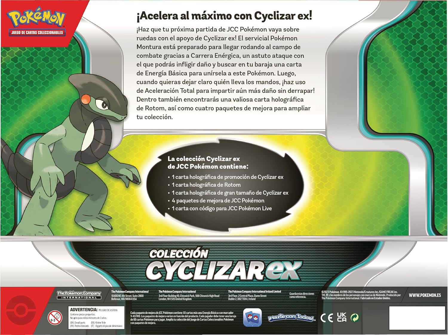 Cartas coleccionables de Pokémon: Colección Cyclizar Ex - Imagen 4
