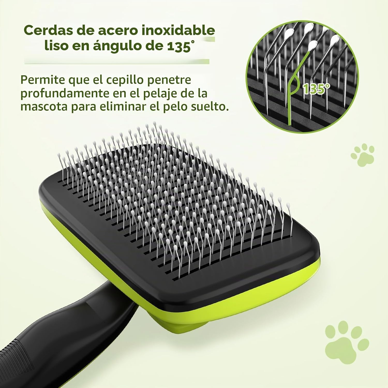 Pecute Cepillo Perros Y Gatos, Peine Cepillo Para Corto Y Largo Mascotas - Imagen 5