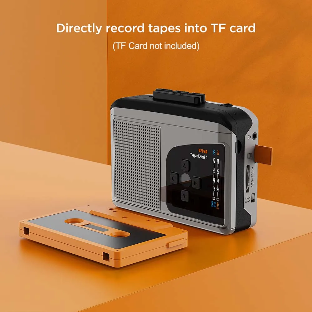 Reproductor de cintas de cassete, con radio AM/FM y función de grabación. Convertidor de casetes a MP3 - Imagen 4