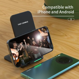 Estación de carga inalámbrica plegable de 100W para iPhone, Samsung, Xiaomi
